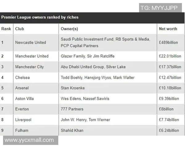 英超球队的资金来源及其影响